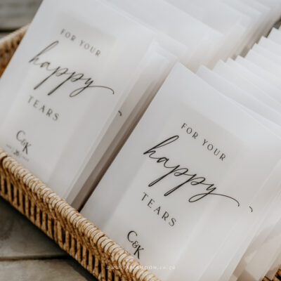Happy Tears Wedding Tissues