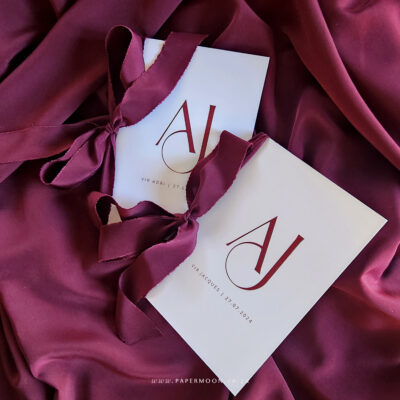 Linen Textured Vow Books Set